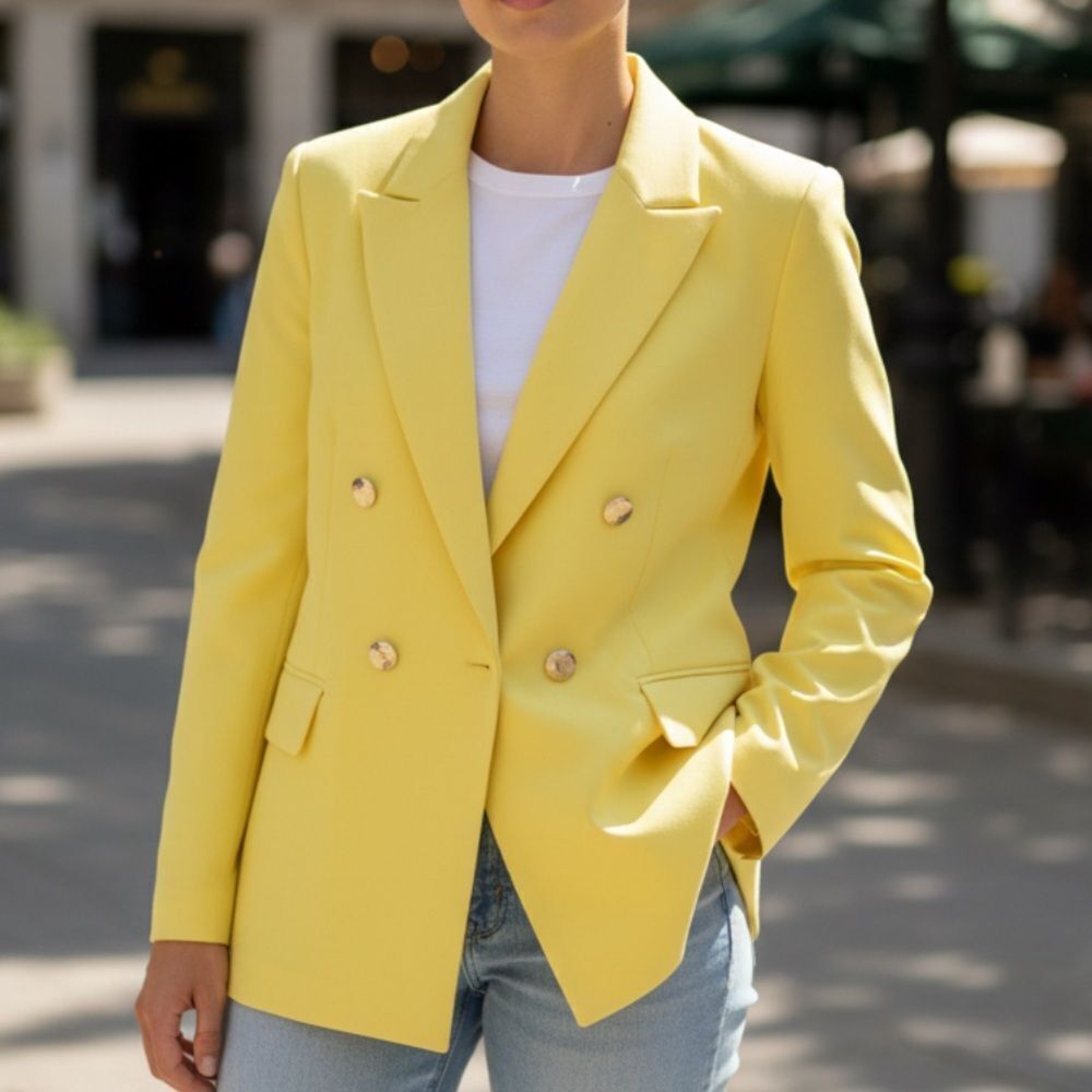 Liu Jo Yellow /Green Women's Blazer(Size 8)